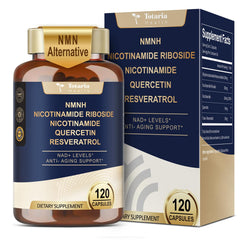 Totaria NMNH supplement bottle with label on white background