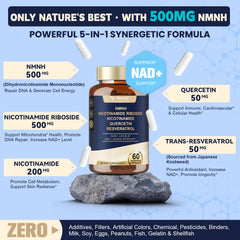 Resveratrol and quercetin supplement blend