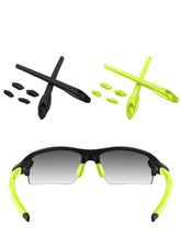 ToughAsNails replacement earsocks and nose pads in black and green for Oakley Flak 2.0 XL OO9188/OO9295