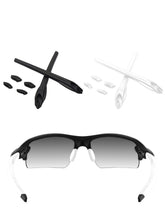 ToughAsNails replacement rubber kit for Oakley Flak 2.0 XL OO9188 – earsocks and nose pads (black and white)