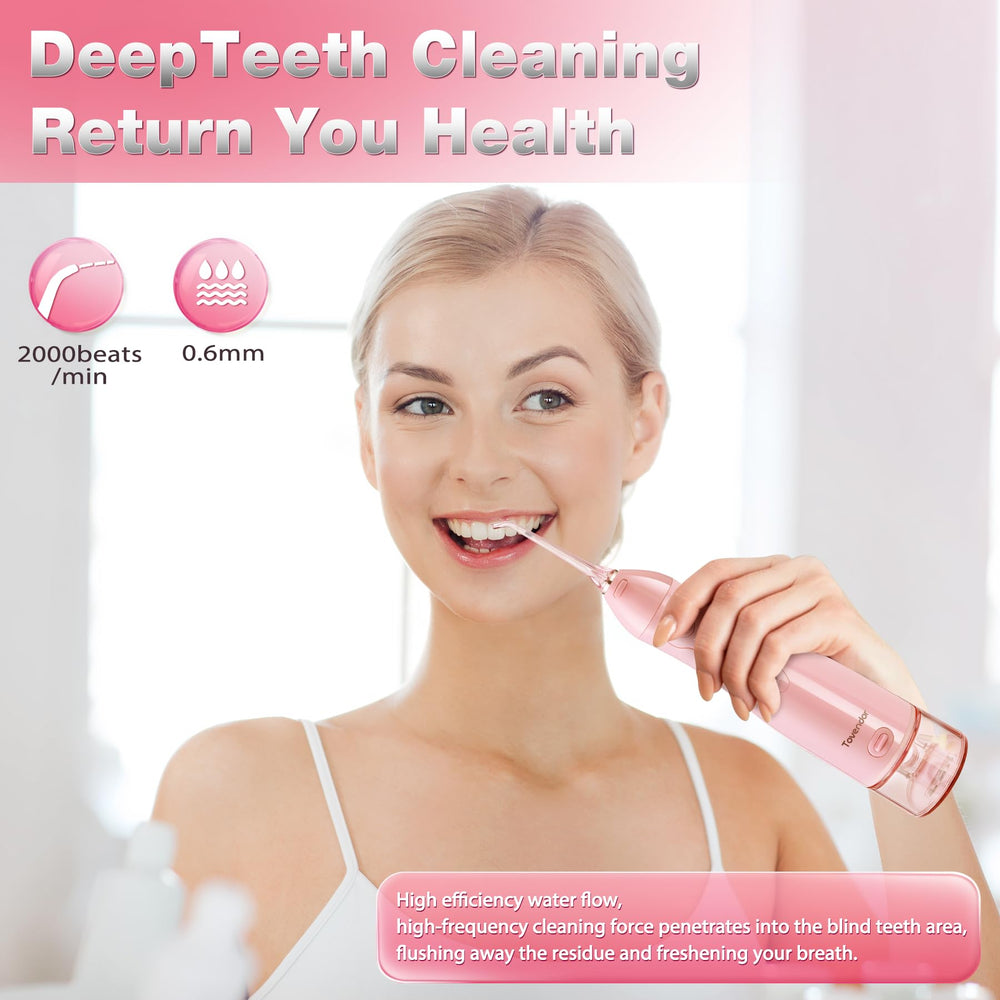 Rotating nozzle for deep cleaning and plaque removal