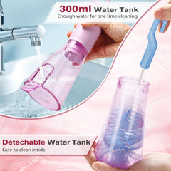 Cordless water flosser for teeth cleaning with three modes: normal, soft, pulse