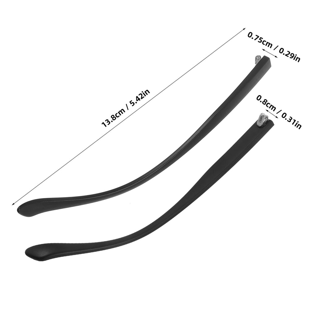 Close-up of anti-skid temples on replacement arms