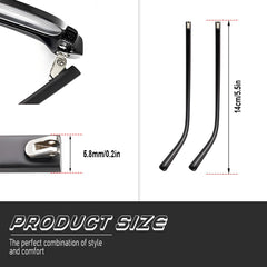 TR90 glasses replacement arms with 3-in-1 screwdriver