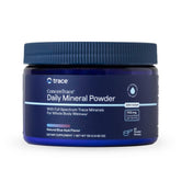 Front view of Trace Minerals ConcenTrace Daily Mineral Powder bottle