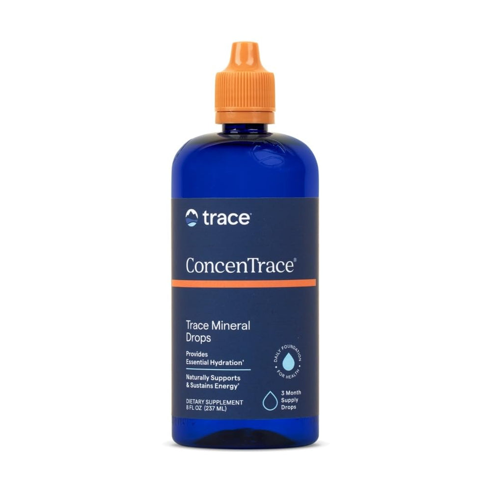 Trace Minerals ConcenTrace Drops bottle on white background