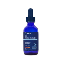 Product image: Trace Minerals Ionic Biotin + Collagen bottle on white background