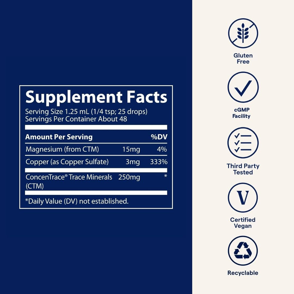 Concept image of connective tissue health with copper supplement