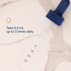 Close-up of bottle label showing D3+K2 information