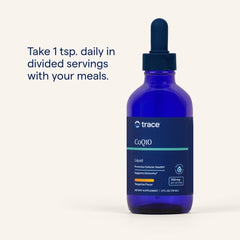 Graphic showing ionic trace minerals and CoQ10 formula