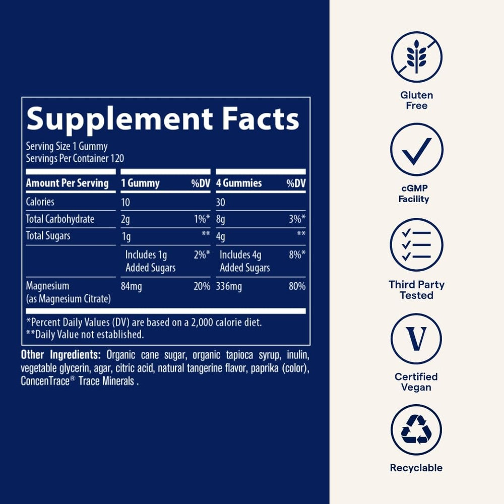120 gummies per bottle displayed on a table