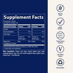 120 gummies per bottle displayed on a table