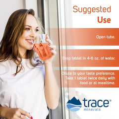 Close-up of a magnesium effervescent tablet