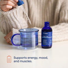 Mega-Mag packaging emphasizing vegan, gluten-free, non-GMO features