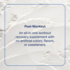 Serving size and dosage illustration for Trace Minerals Post-Workout