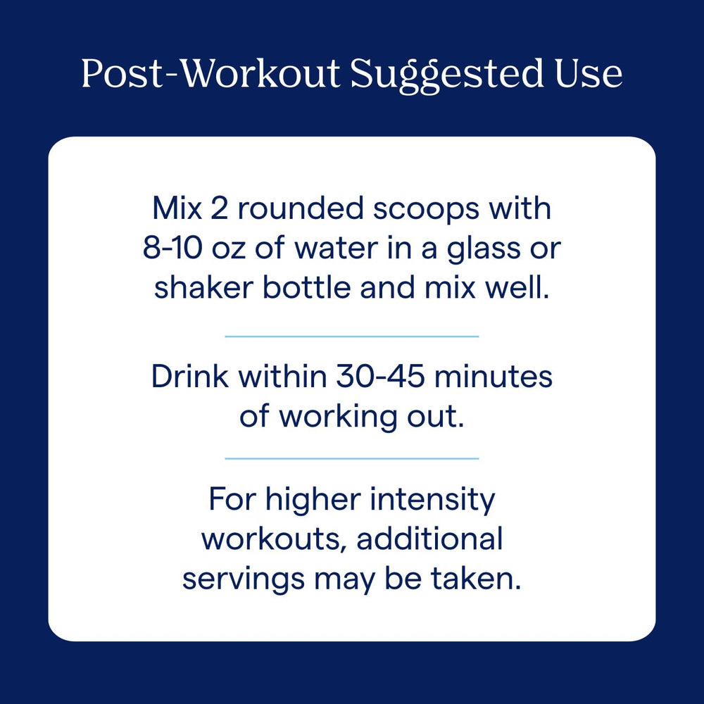 Trace Minerals Post-Workout shaker pour demonstrates convenient after-training mixing