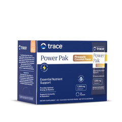 Front view of Trace Minerals Power Pak 30-packets Pineapple Coconut