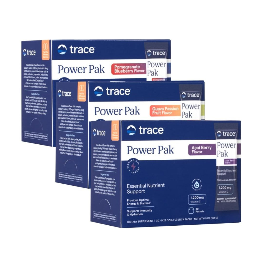 Trace Minerals Power Pak packaging and canister