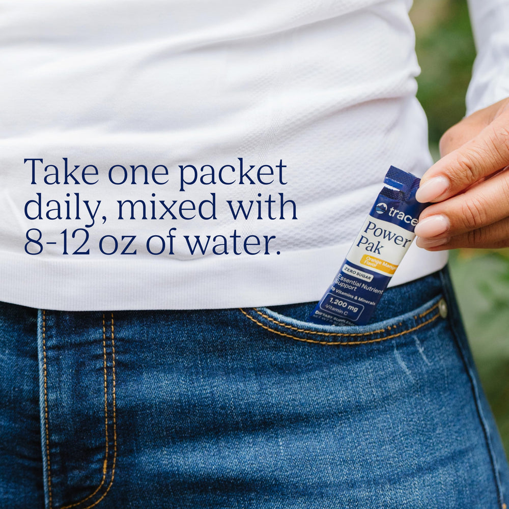 Trace Minerals Power Pak refreshing orange mango drink ready to hydrate