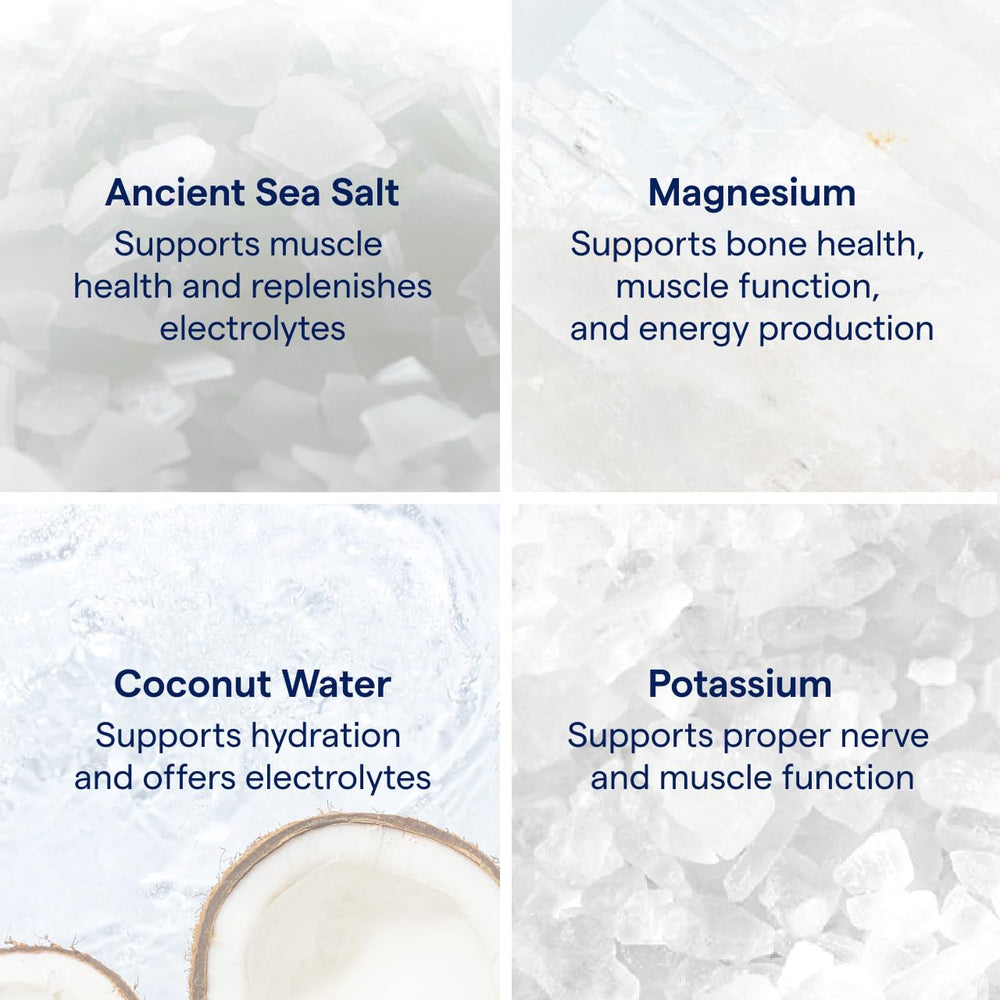 ZeroLyte packets ready to be dispensed into water