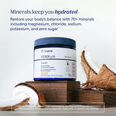 Trace Minerals ZeroLyte travel-pack on the go for daily hydration routine.