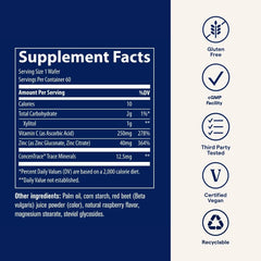 60 chewable wafers arranged for servings