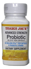 Trader Joe's Advanced Strength Probiotic bottle front view