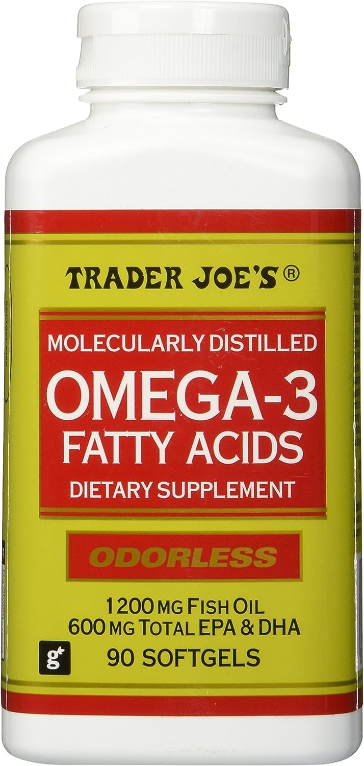 Trader Joe's Omega-3 Molecularly Distilled bottle