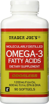Trader Joe's Omega-3 Molecularly Distilled bottle