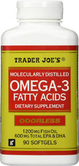 Trader Joe's Omega-3 Molecularly Distilled bottle