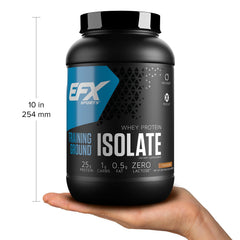 Lactose-free, low-carb Training Ground Isolate chocolate serving