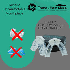 Sleeping mouthguard protecting teeth during sleep