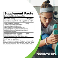 Trans-Resveratrol with botanicals including curcumin and polyphenols