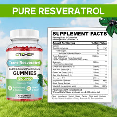 Packaging box for Trans-Resveratrol Gummies 1500mg