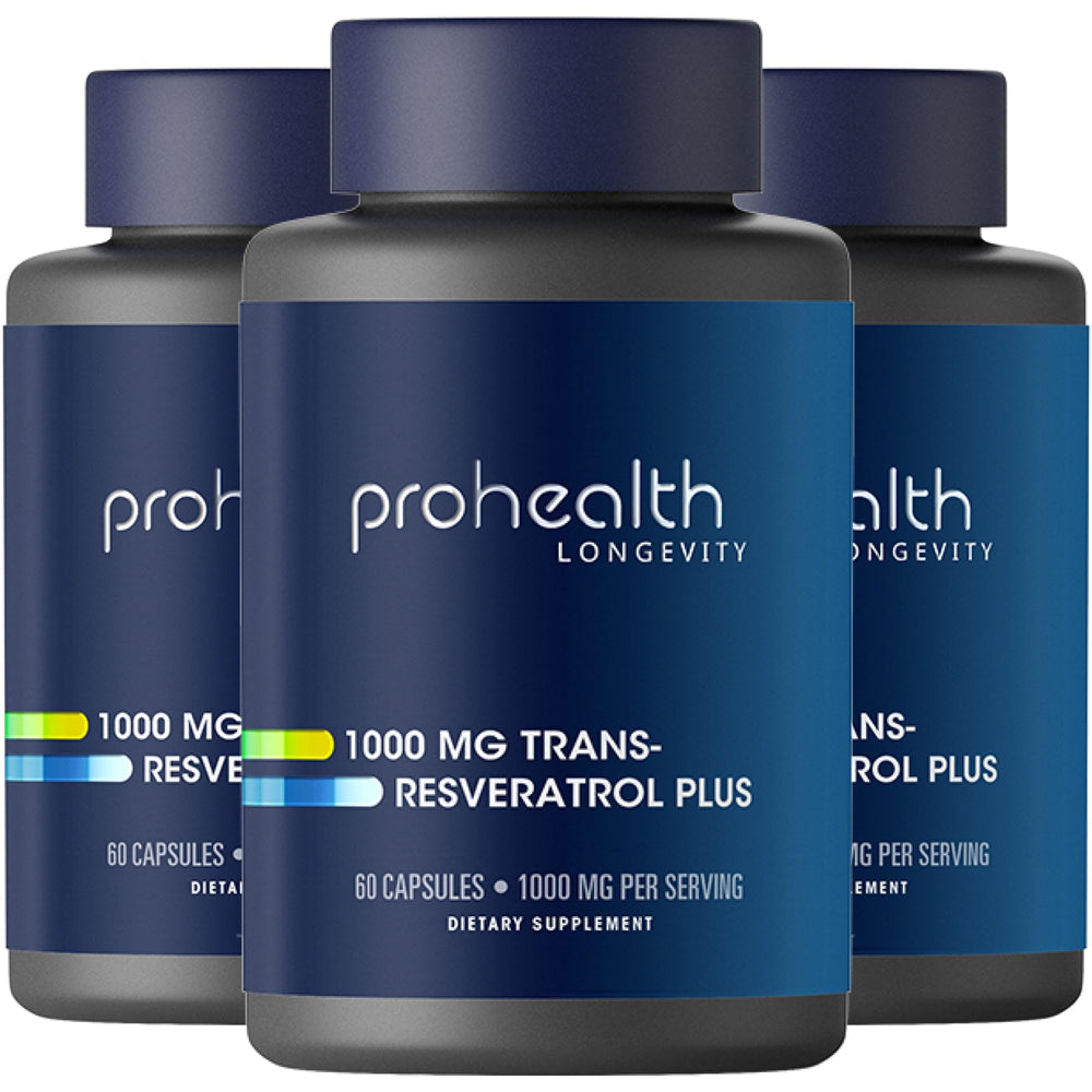 ProHealth Trans-Resveratrol Plus 1000mg bottle front view