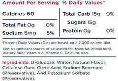 40-count Transcend glucose gel assortment packshot showing orange and strawberry flavors