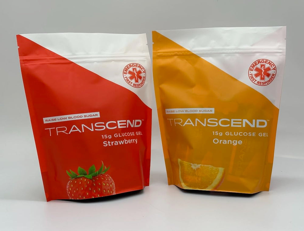 Orange flavor Transcend glucose gel pouch