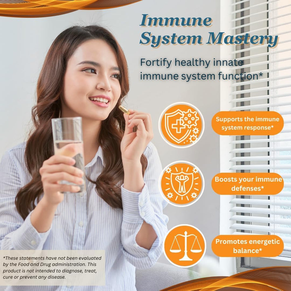 Ingredients including cow colostrum, egg yolk, and mushroom blend