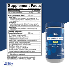 Product label: 4Life Transfer Factor Plus with Zinc and Mushroom Blend