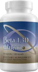 Front view of Transfer Point Beta Glucan 500 mg bottle