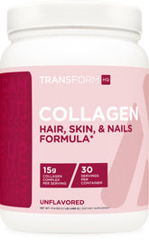 TransformHQ Beauty Collagen unflavored container – 30 servings