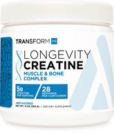 TransformHQ Creatine Powder bottle - unflavored, 28 servings