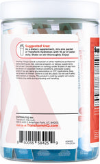 TransformHQ Hydration single-serving packets arranged for portable hydration anywhere.