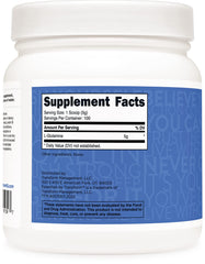 Packaging and label on TransformHQ L-Glutamine bottle