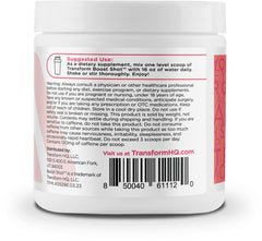 TransformHQ Raspberry Lemonade Powder glass of prepared drink for refreshing focus