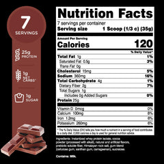 TransformHQ WPI Chocolate label with 7 servings - side view
