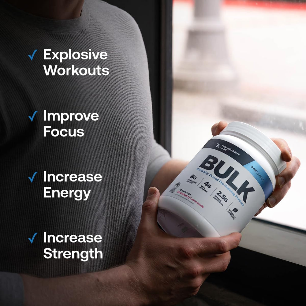 Bulk Pre Workout Powder Tropical Punch tub close-up