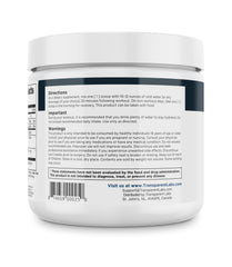 Transparent Labs Creatine HMB displayed in a gym setting during training