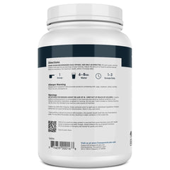 30-serving tub of Transparent Labs Whey Protein Isolate with flavor in focus
