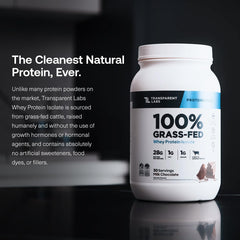 Back nutrition panel of the whey protein isolate